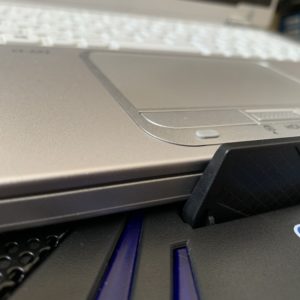 レッツノート(CF-AX2)を載せた状態【ノートPC冷却パッド】