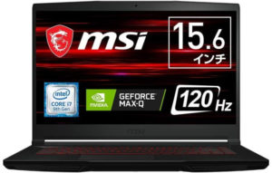 MSIゲーミングノートPC GF63